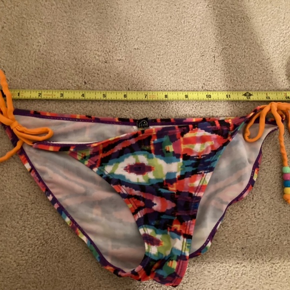Maui Bikini Multicolored Multi Beads Ties 2 Pc Swimsuit - Picture 7 of 8